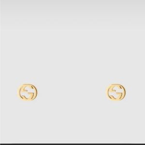 Gucci 18 K gold GG Interlocking stud earrings